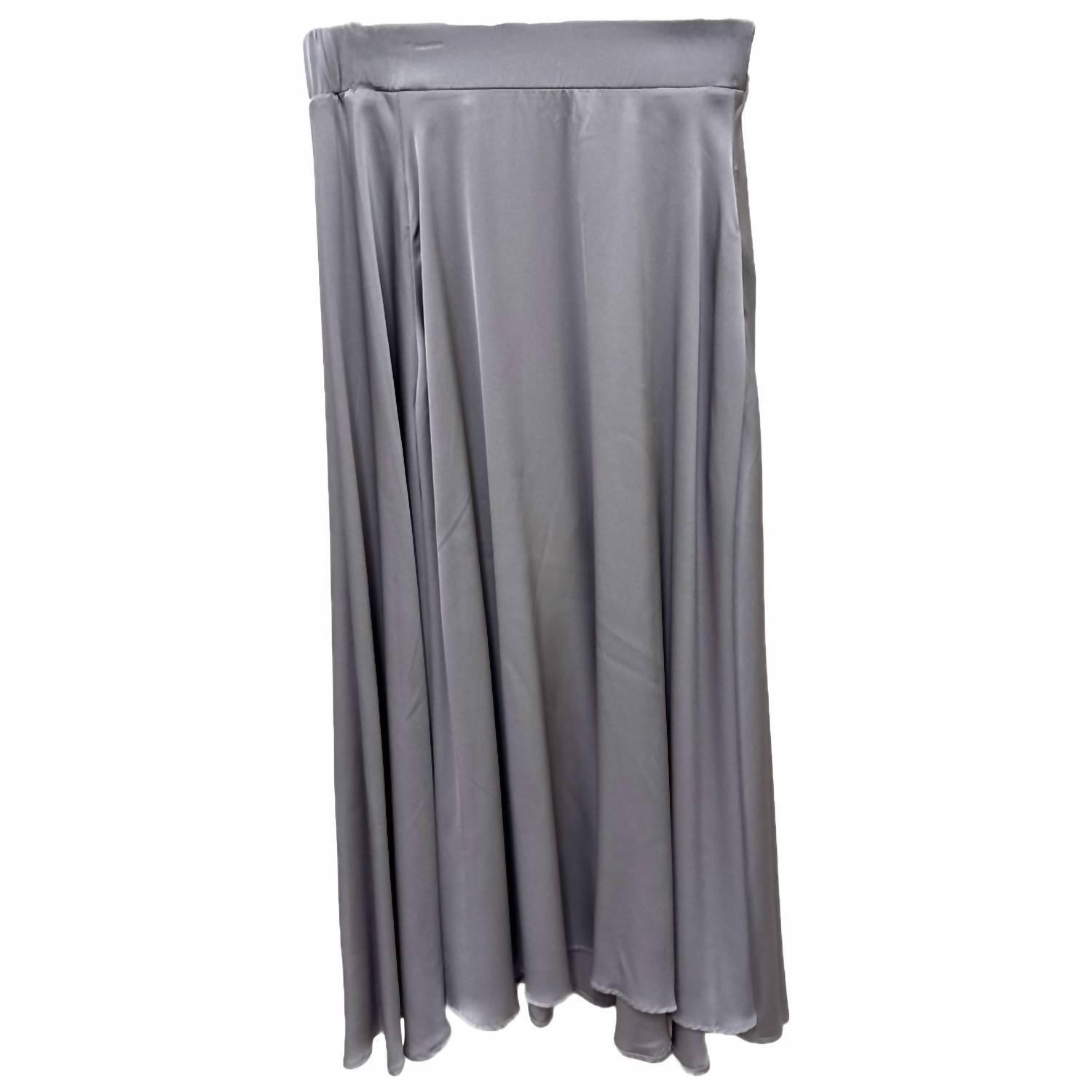 New Allude Women's Pull On Midi Skirt In Silver